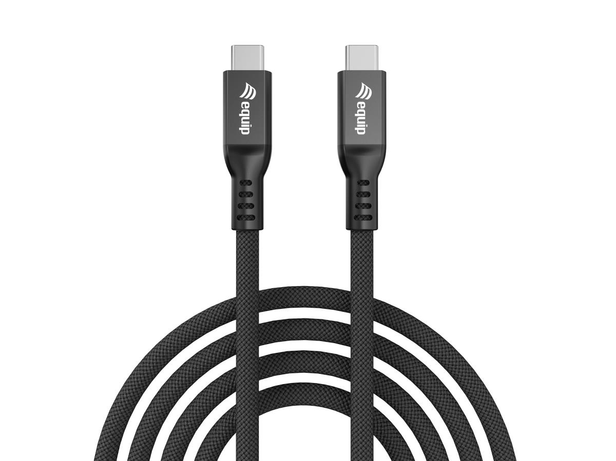 EU Product - Kabel USB-C4.0->C 80Gbps   PD240W St/St  1.20m schwarz thumbnail