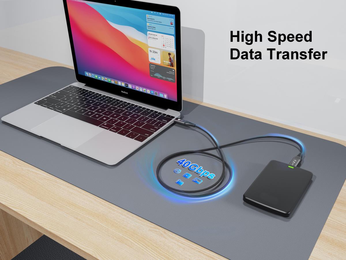EU Product - Kabel USB-C4.0->C Slim     PD240W St/St  1.20m schwarz thumbnail