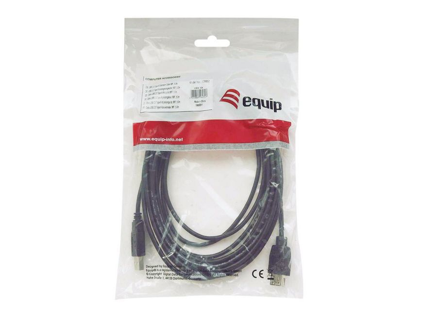 EU Product - USB2.0 Druckerkabel USB-A->USB-B  St/St  2.00m schwarz Polybeutel thumbnail