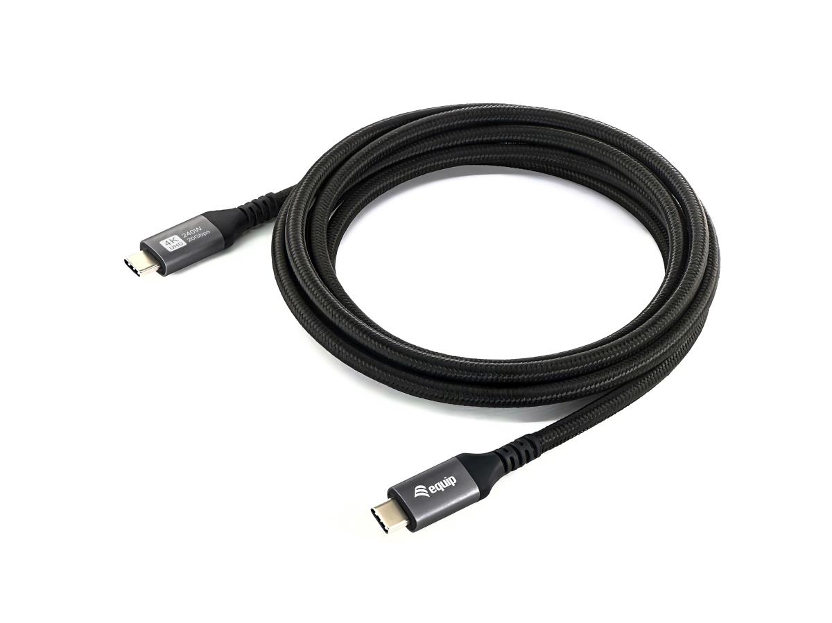 EU Product - Kabel USB-C4.0->C Gen2x2   PD100W St/St  3.00m schwarz thumbnail