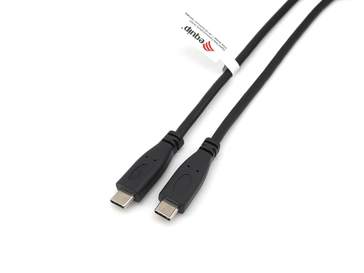 EU Product - Kabel USB-C2.0->C 3A       PD60W  St/St  0.50m schwarz thumbnail