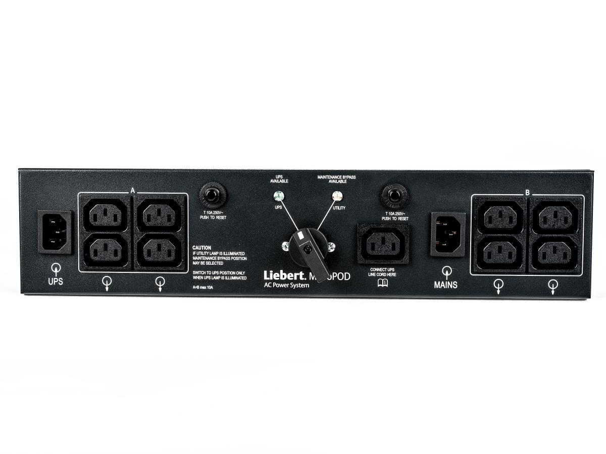 Liebert 2U MicroPod External maintenance Bypass for UPS PSI/PSI-XR/GXT3/4 up to 1.5kVA  19