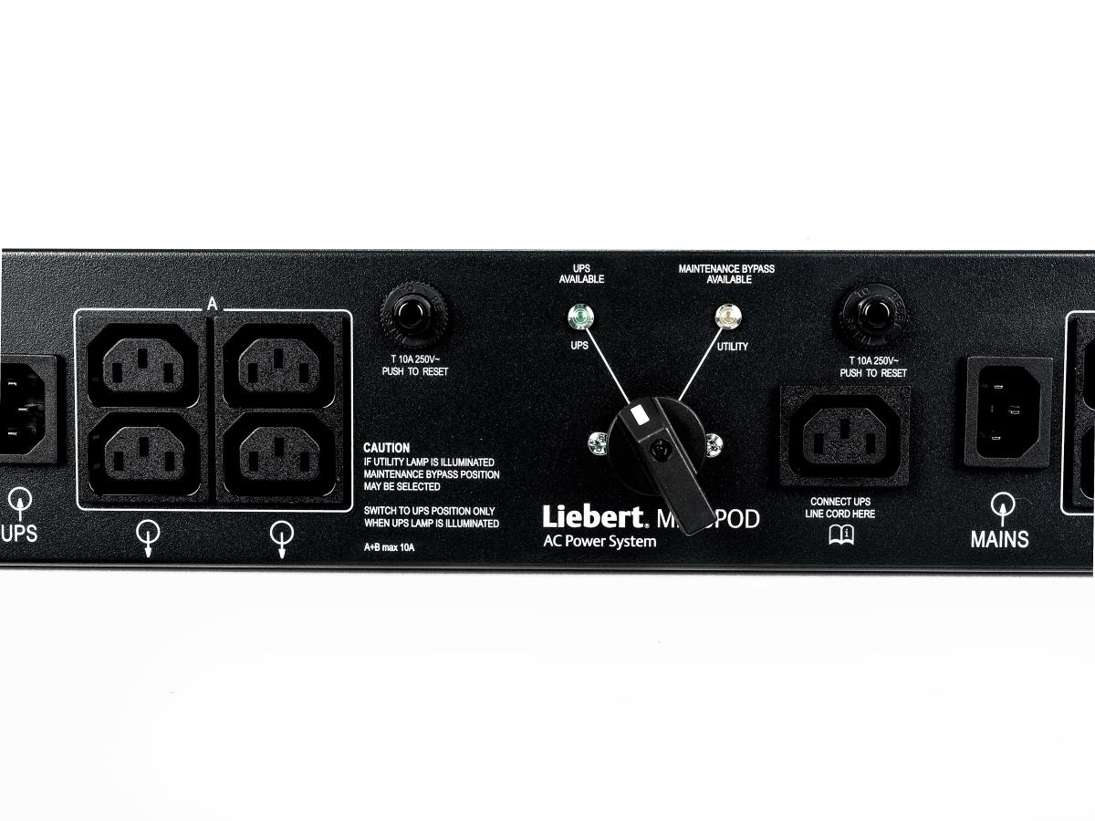 Liebert 2U MicroPod External maintenance Bypass for UPS PSI/PSI-XR/GXT3/4 up to 1.5kVA  19