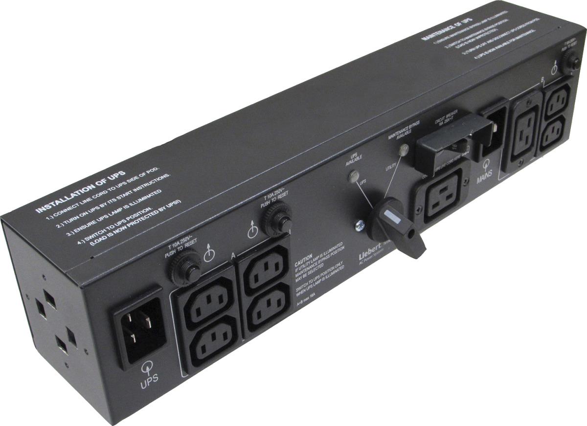 Liebert 2U MicroPod External maintenance Bypass for UPS  PSI/PSI-XR 2200VA and PSI/GXT3/4 for 3kVA  19