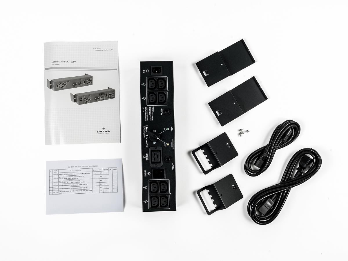 Liebert 2U MicroPod External maintenance Bypass for UPS GXT3/4 2KVA  19