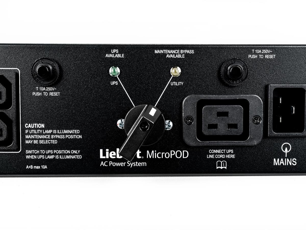 Liebert 2U MicroPod External maintenance Bypass for UPS GXT3/4 2KVA  19