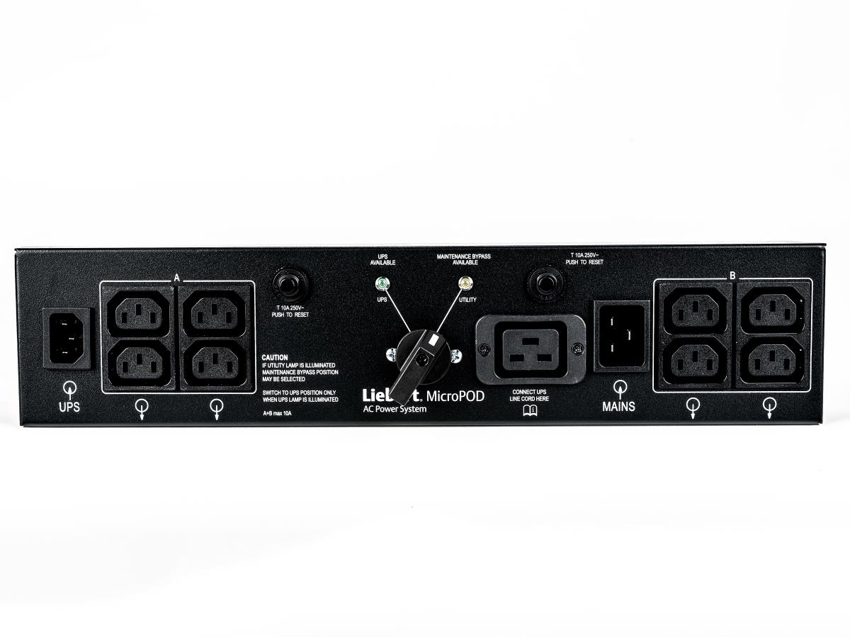 Liebert 2U MicroPod External maintenance Bypass for UPS GXT3/4 2KVA  19