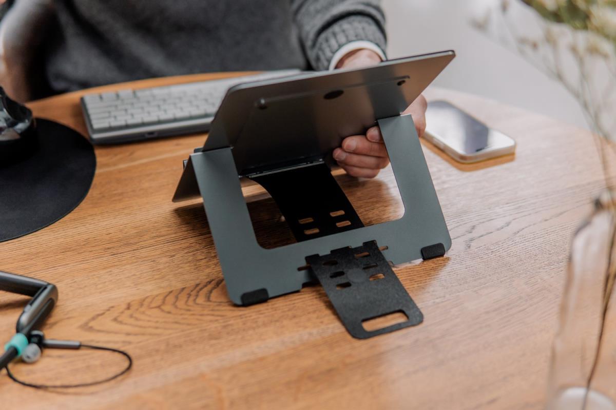 EU Product - BakkerElkhuizen Tablet Halterung FlexTop 170 Dark Grey thumbnail