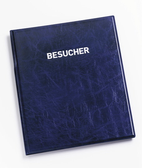 PU Leather GDPR Visitor Book 100 Name Badges & Security Sheet thumbnail