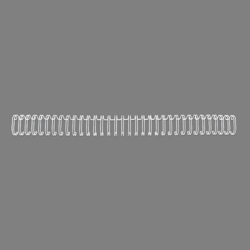 GBC WireBind Binding Wires 3:1 No6 9.5mm A4 White (100) thumbnail