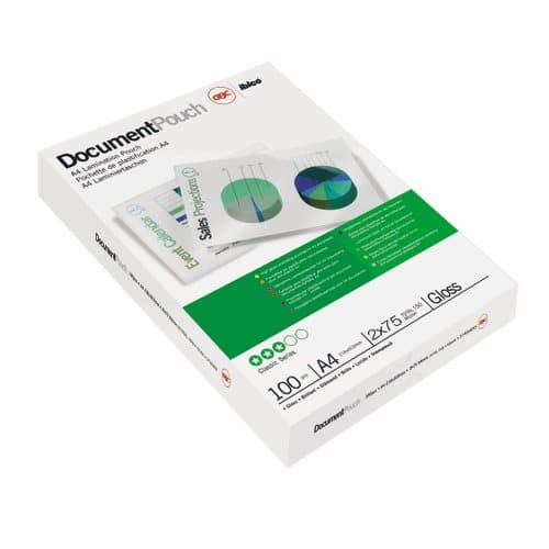3740400 Document Pouch Gloss A4 75 micron Pack of 100 thumbnail