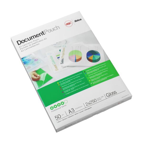 3740486 A3 Gloss Document Pouch 75 micron 25Pk thumbnail