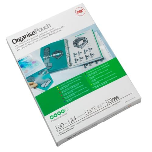 3743156 A4 Organise Gloss Pouch 125 Micron 100Pk thumbnail