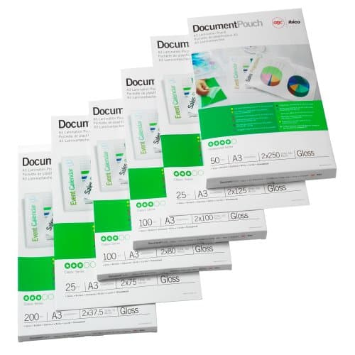 41660E A3 Matt Document Pouch 2 x 75 Micron 100Pk thumbnail