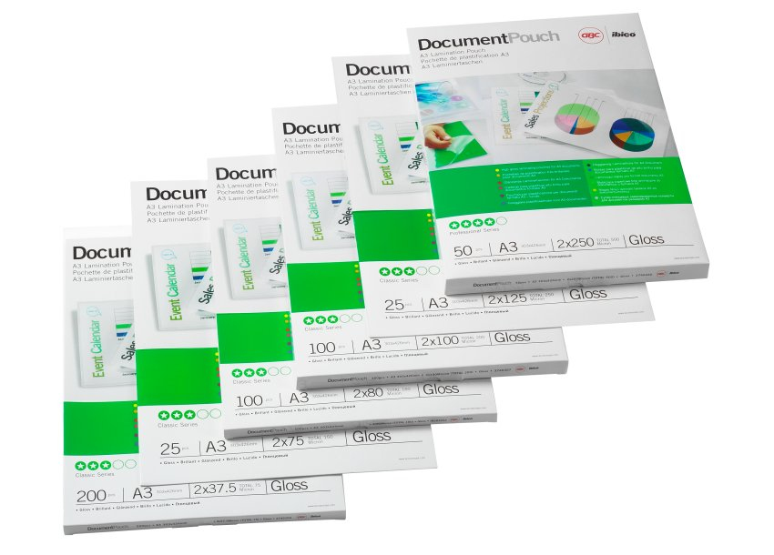 41660E A3 Matt Document Pouch 2 x 75 Micron 100Pk thumbnail