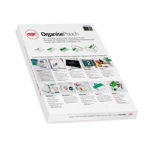 3747515 Organise Laminating Pouches 2x75 Micron Gloss A4 Pack of 25 thumbnail