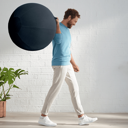 Ergo Cosy Sitting Ball Velvet Grey thumbnail