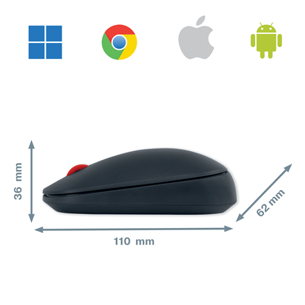 Cosy Wireless Mouse Velvet Grey thumbnail
