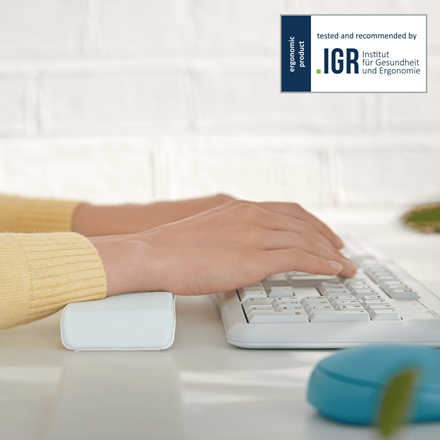 Cosy Adjustable Keyboard Wrist Rest Light Grey thumbnail