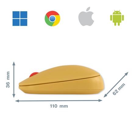 Cosy Wireless Mouse Warm Yellow thumbnail