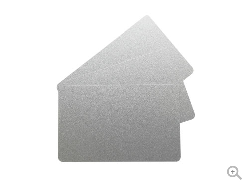 C4701 Silver Metallic PVC Cards (Pack of 100) thumbnail