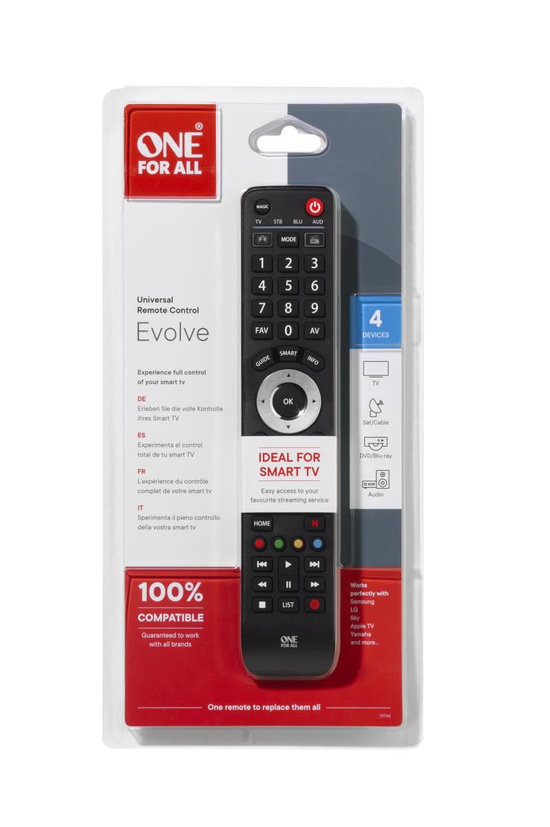 EU Product - Evolve 4 Universal Remote Control thumbnail