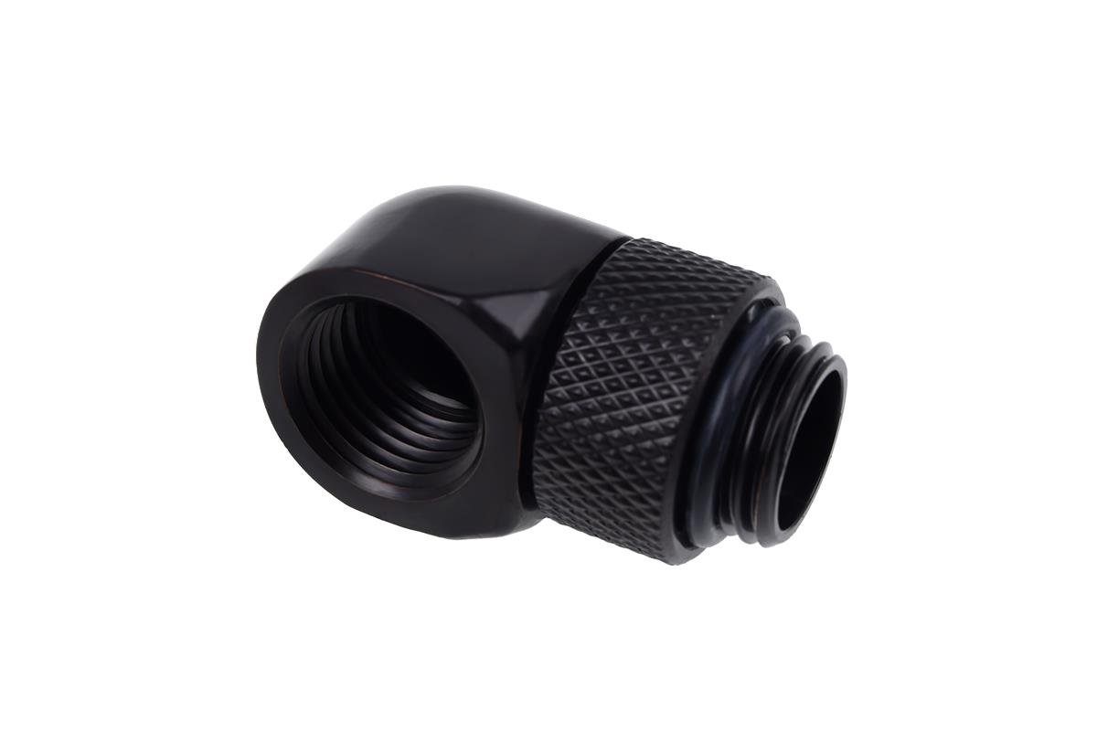 Eiszapfen 90 Degree Angled Rotary Fitting -  Deep Black thumbnail