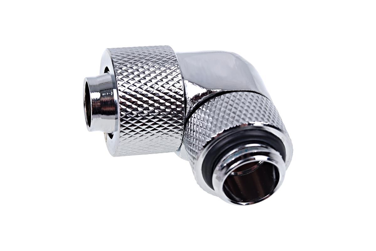 Eiszapfen 13/10mm Threaded Rotatable 90 Degree G1 / 4 Fitting - Chrome thumbnail