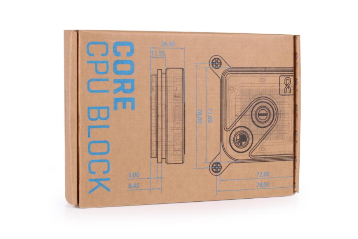 Core 1 CPU Water Block - Silver thumbnail