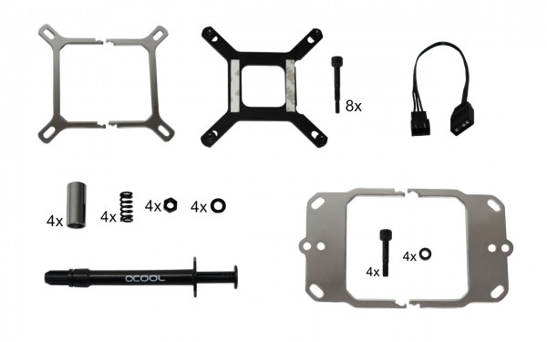 Eisblock XPX Aurora Edge CPU Water Block- Plexi Chrome Digital RGB thumbnail