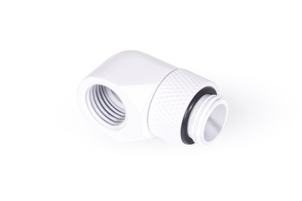 Eiszapfen 90 Degree Angled Rotary Fitting - White thumbnail
