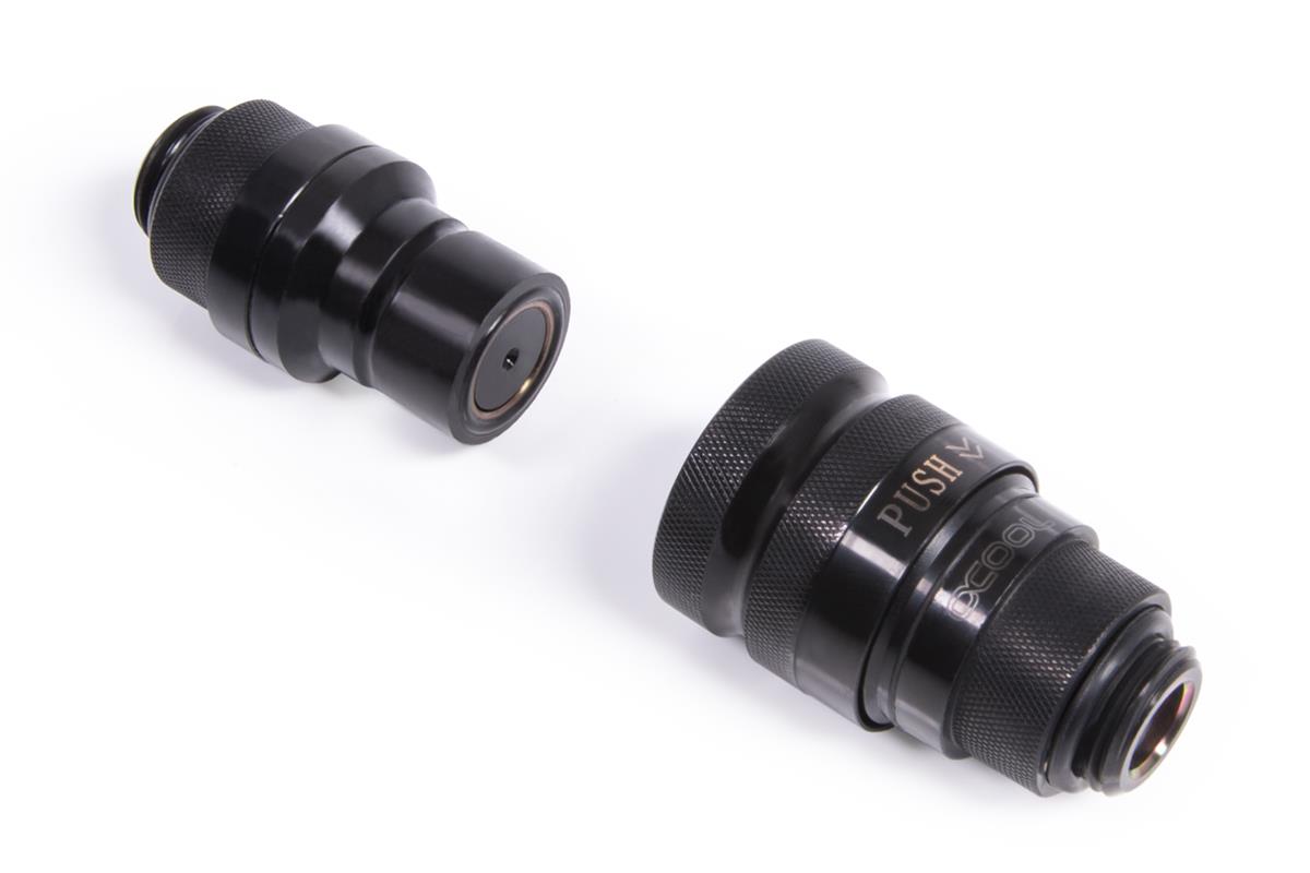 Eiszapfen Quick Release Coupling Set G1/4 AG - Black thumbnail