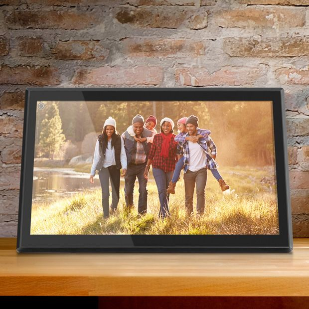 Aluratek AWS17F digital photo frame Black 43.9 cm (17.3