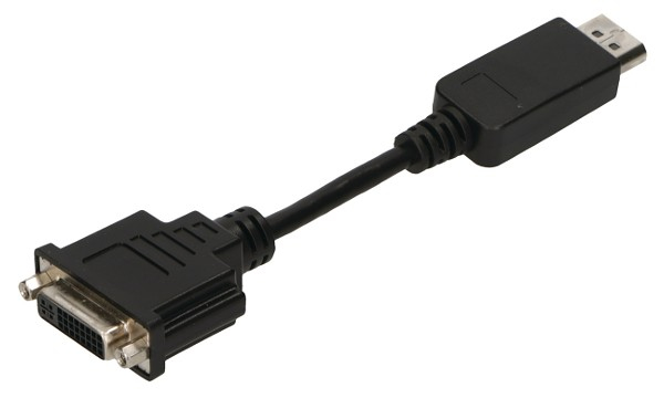 2-Power CAB0065A video cable adapter 0.15 m DisplayPort DVI-D Black thumbnail