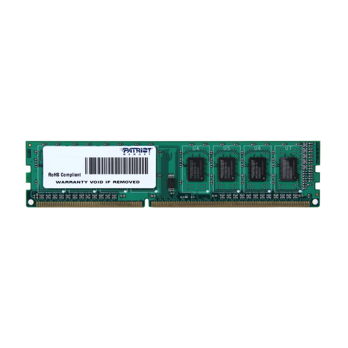 4GB DDR3 PC3-12800 1600MHZ CL11 PATRIOT thumbnail
