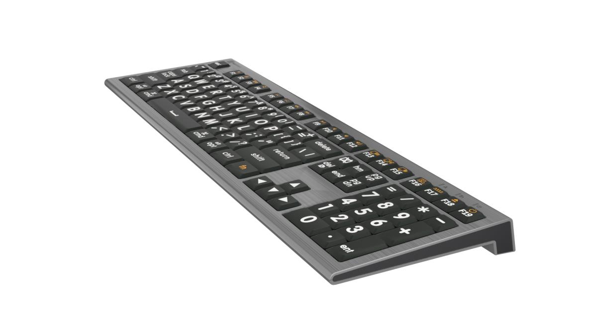 XLPrint ASTRA2 MAC White on Black UK Keyboard thumbnail