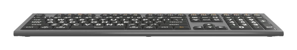 XLPrint ASTRA2 MAC White on Black UK Keyboard thumbnail
