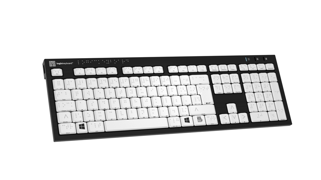 Braille keyboard NERO PC UK Keyboard thumbnail