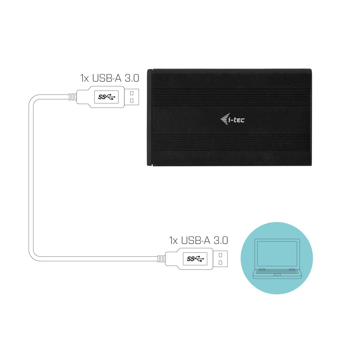 I-TEC USB 3.0 CASE HDD SSD ALU thumbnail
