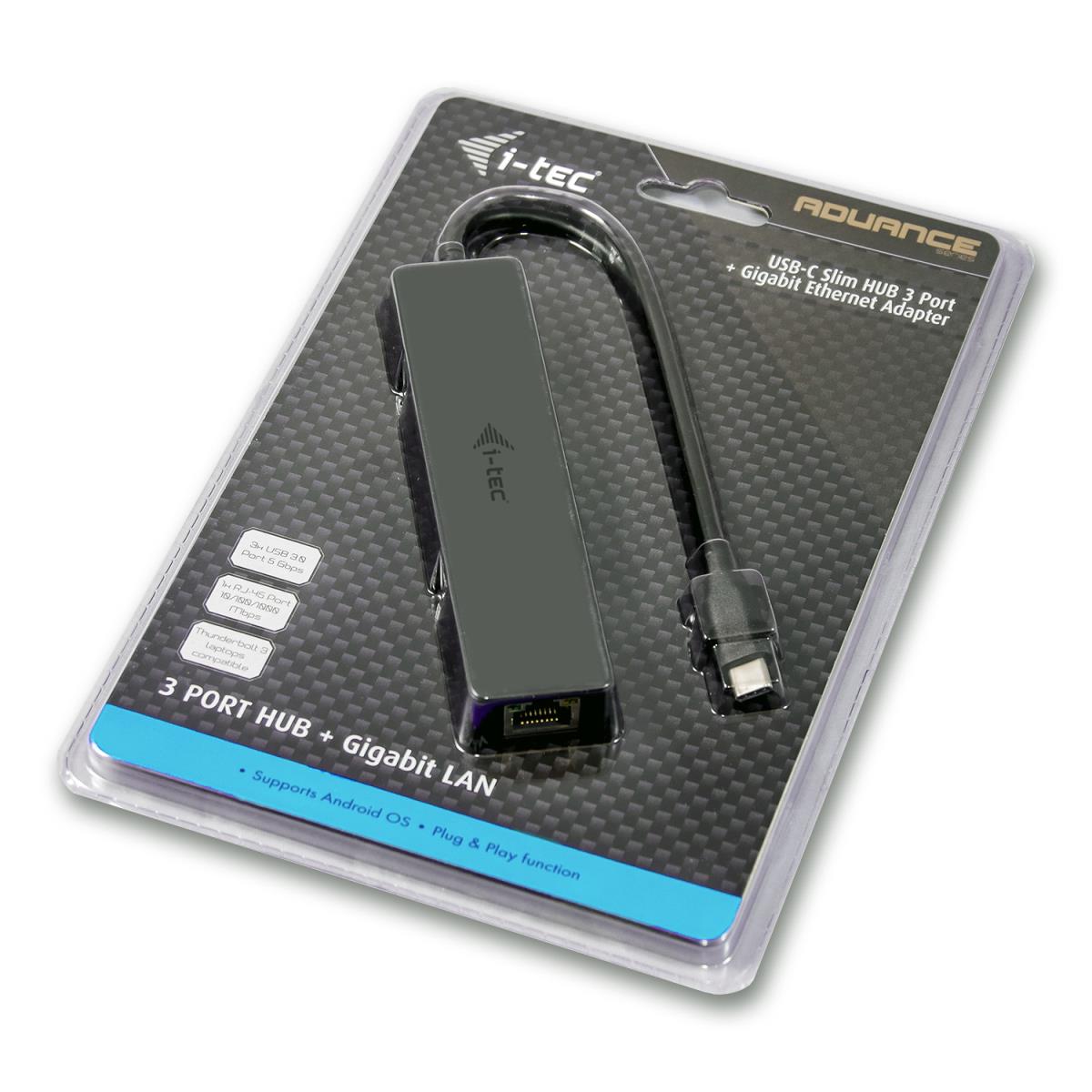I-TEC USB-C SLIM HUB + GLAN thumbnail