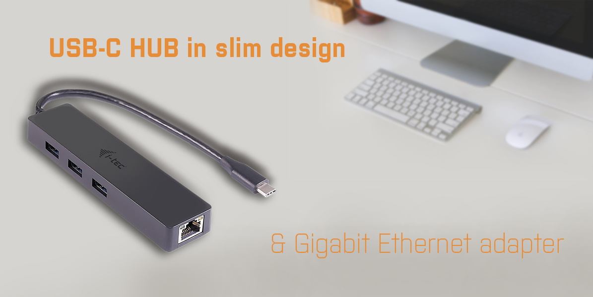 I-TEC USB-C SLIM HUB + GLAN thumbnail