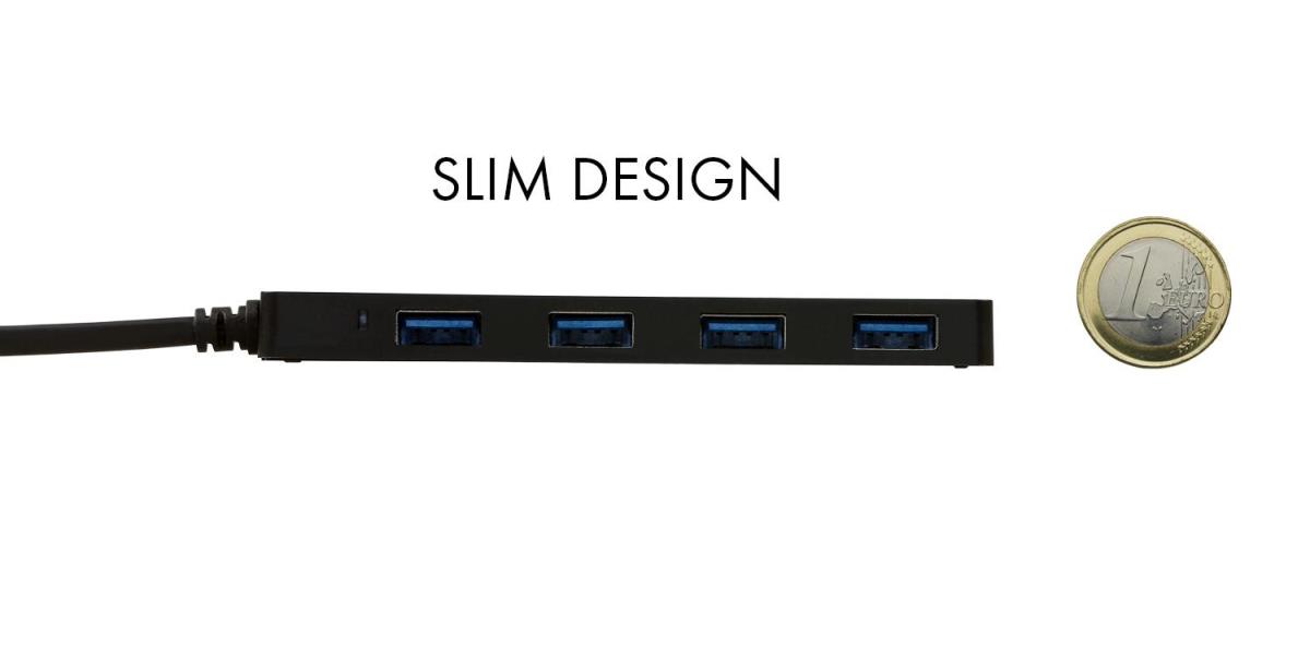 I-TEC SLIM PASSIVE HUB 4P BLACK thumbnail