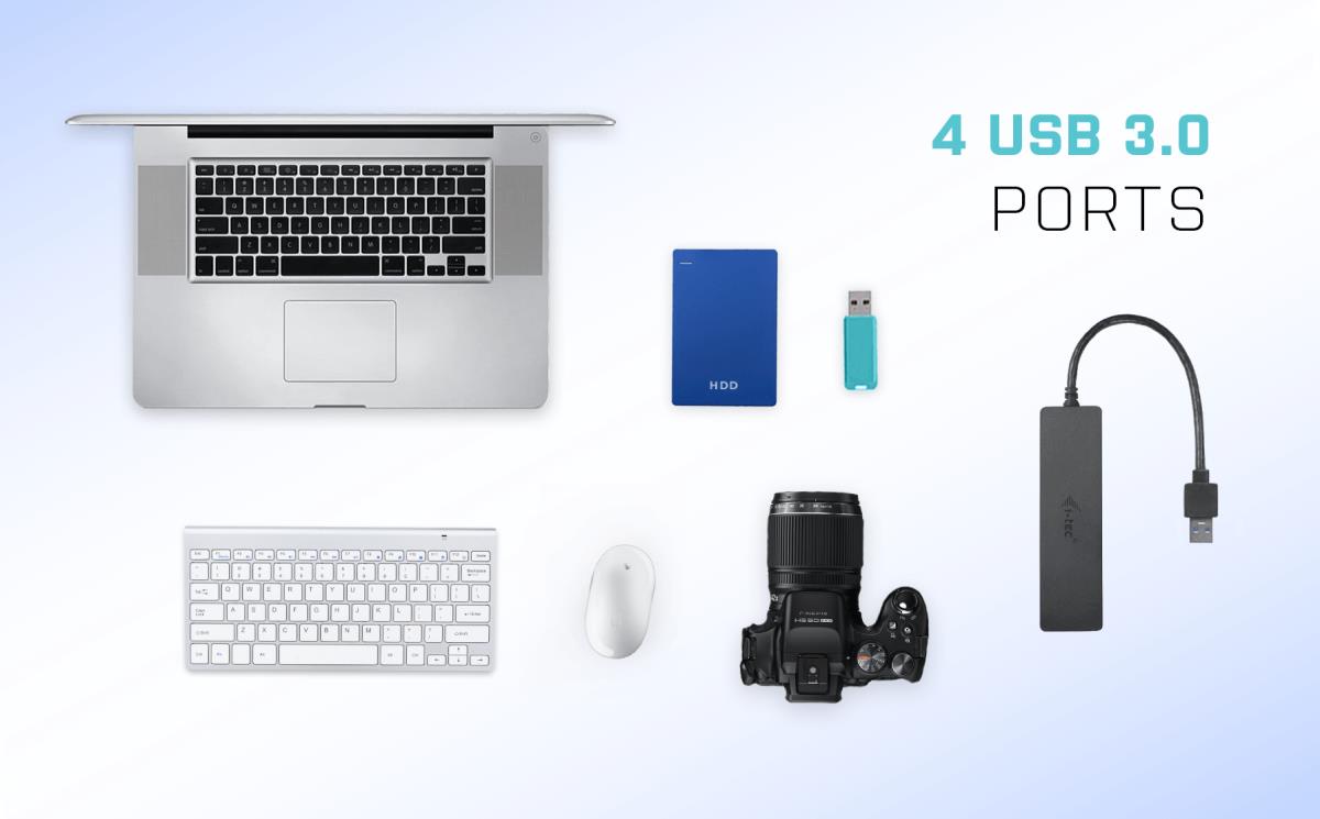 I-TEC SLIM PASSIVE HUB 4P BLACK thumbnail