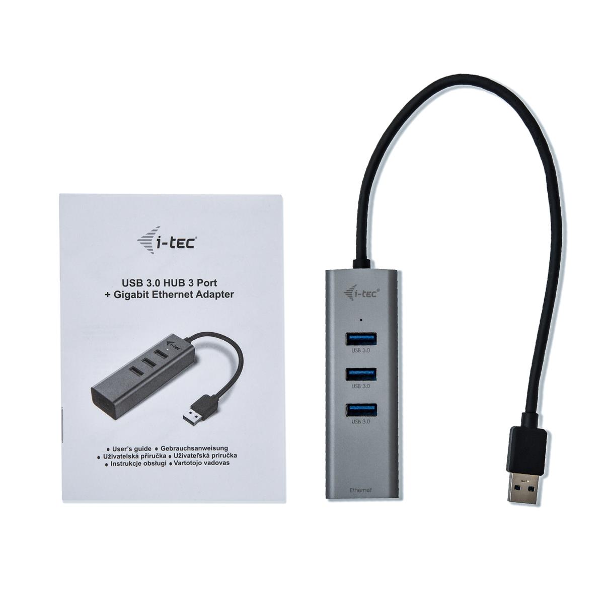 I-TEC USB 3.0 METAL HUB + GLAN thumbnail