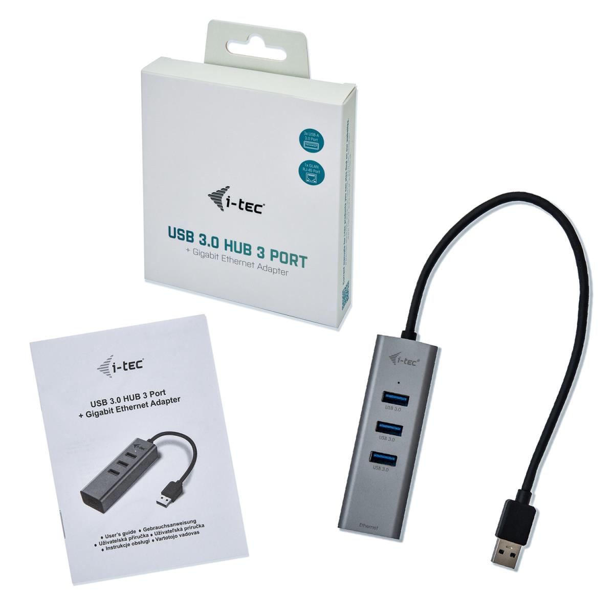 I-TEC USB 3.0 METAL HUB + GLAN thumbnail