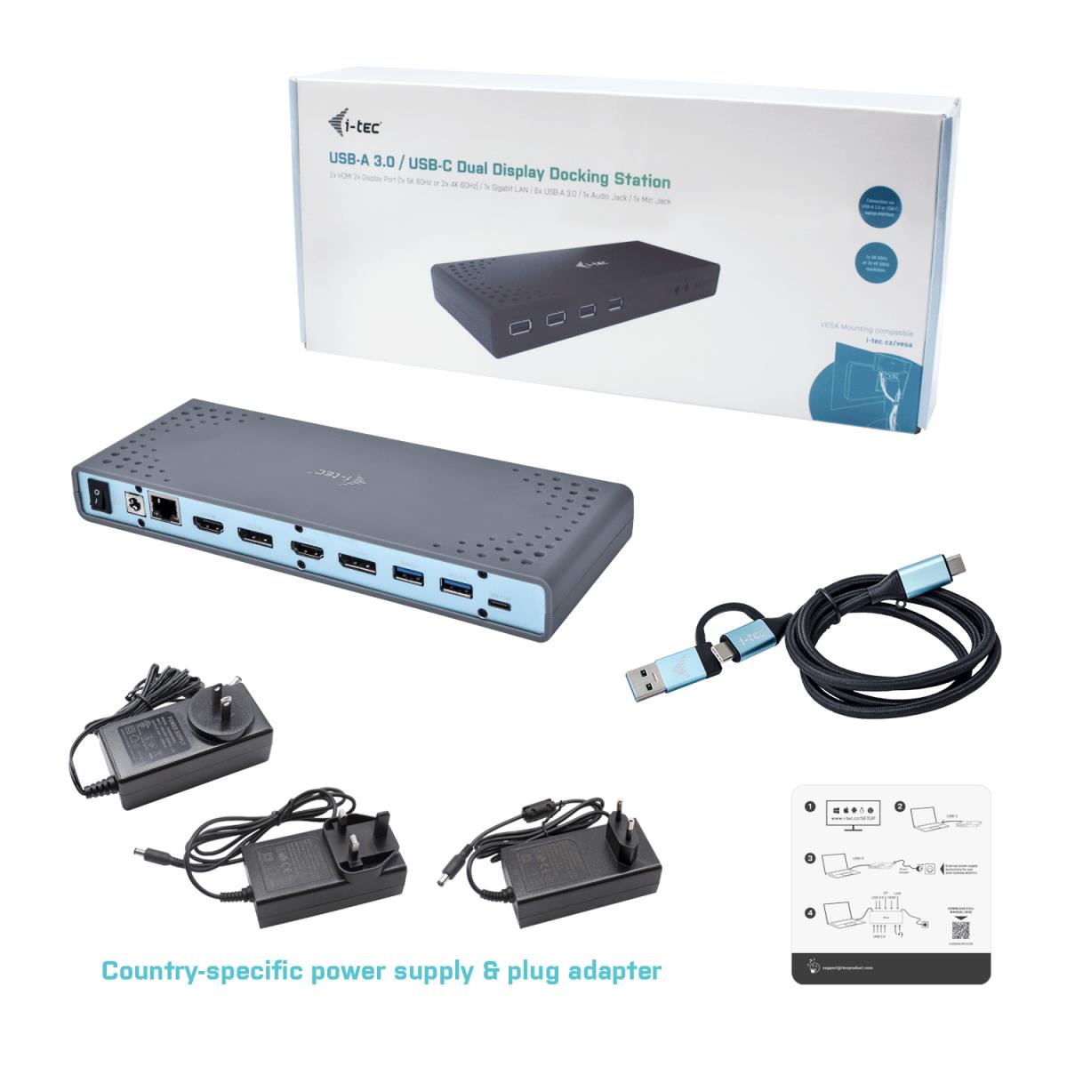 USB 3.0/USB-C 5K DOCK UK CADUAL4KDOCKUK thumbnail