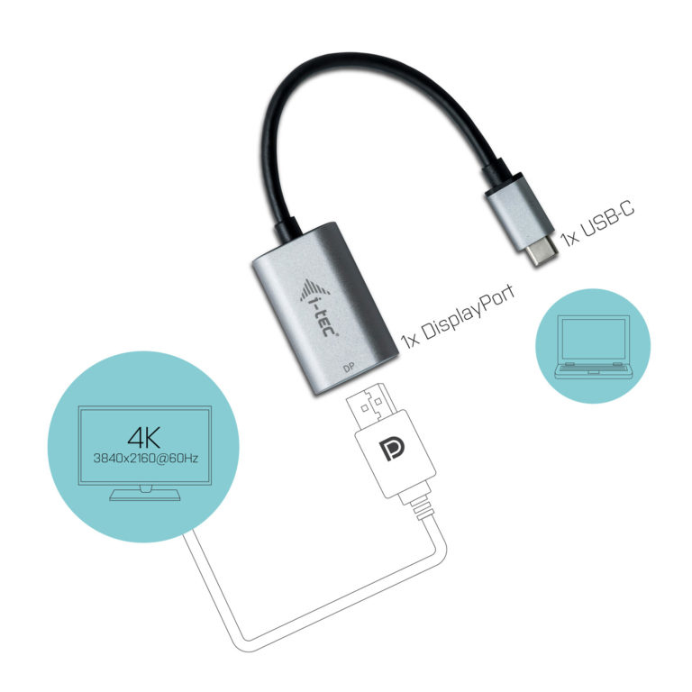 EU Product - Usb-C Metal Display Port Adapter 60Hz - Adapter - Digital thumbnail