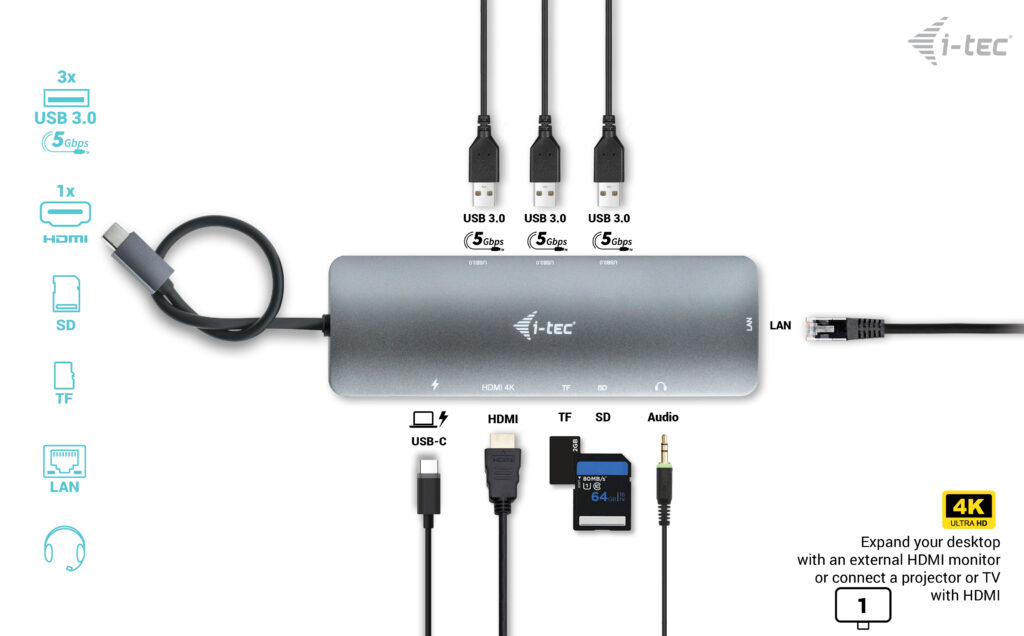 I-TEC USBC NANODOCK HDMI LAN PD thumbnail