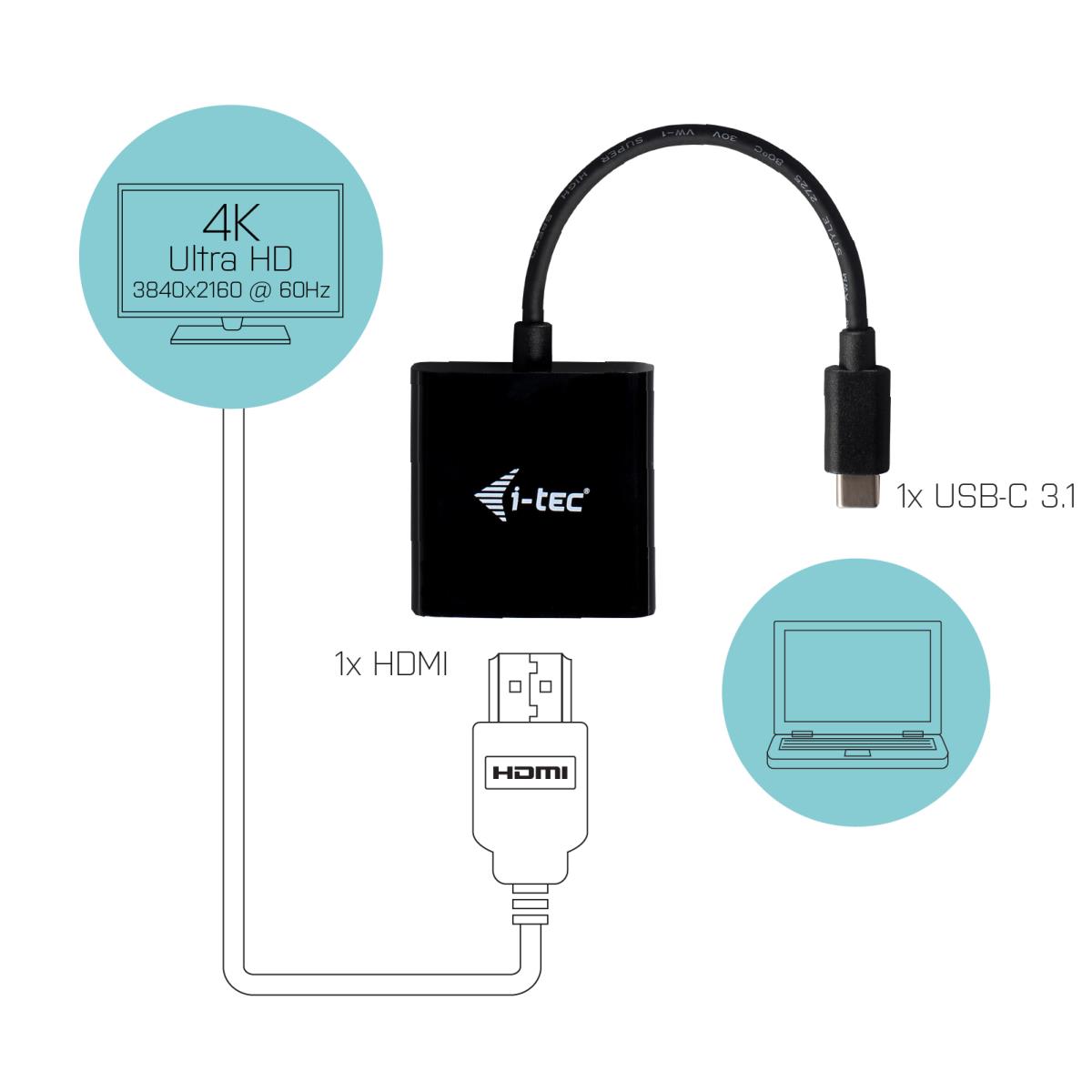 I-TEC USB-C HDMI ADAPTER 4K/60 thumbnail