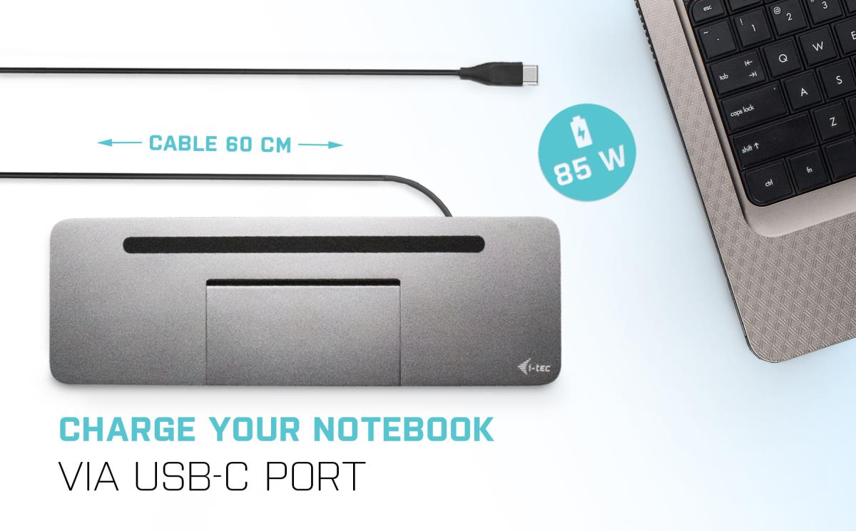 I-TEC USB-C 3XLCD DOCK W/ PD85W thumbnail